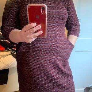 Plus size Business Casual Dress with Pockets